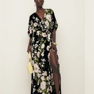 Reformation Winslow Dress in Raven